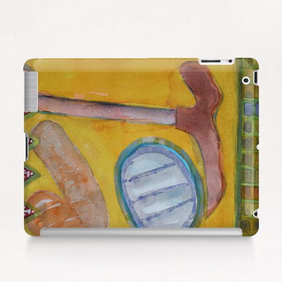 Still Life with Hammer on Yellow  Tablet Case by Heidi Capitaine