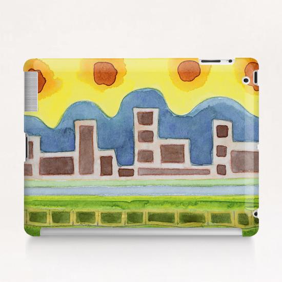 Surreal Simplified Cityscape  Tablet Case by Heidi Capitaine