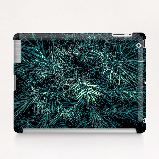 green spiky plant texture abstract background Tablet Case by Timmy333