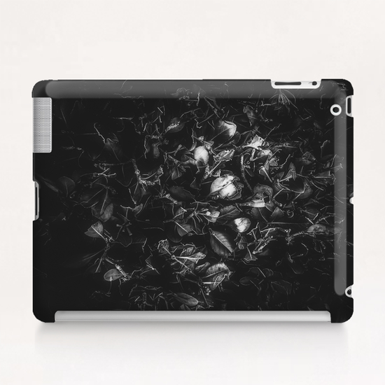 leaves texture in black and white Tablet Case by Timmy333