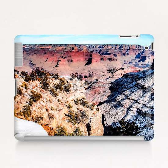 desert at Grand Canyon national park, USA in winter with snow and blue sky Tablet Case by Timmy333