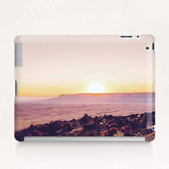 summer sunset over the mountain in the desert in Utah, USA Tablet Case by Timmy333