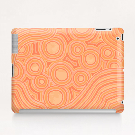 Orange Color Burst Tablet Case by ShinyJill