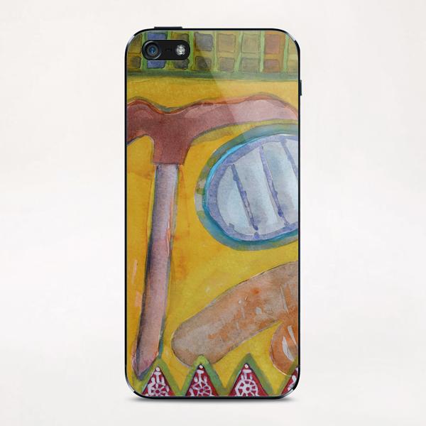 Still Life with Hammer on Yellow  iPhone & iPod Skin by Heidi Capitaine