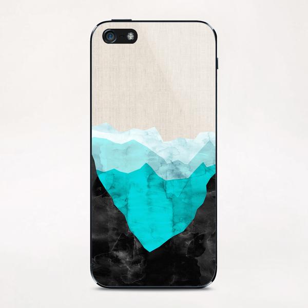 Watercolor landscape geometrica I iPhone & iPod Skin by Vitor Costa