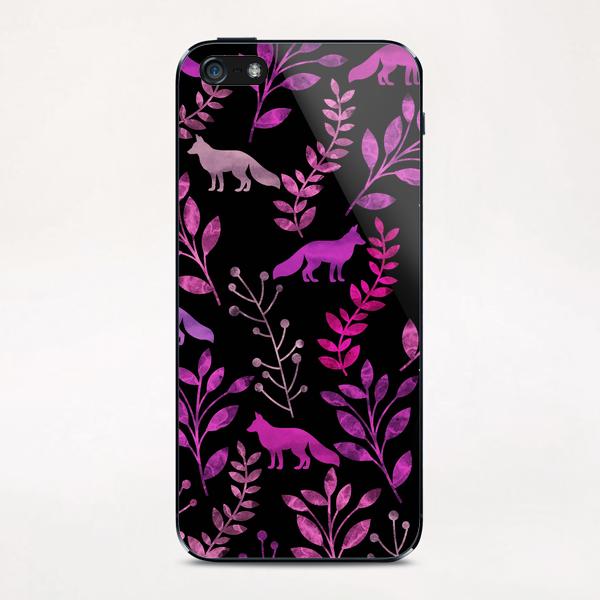 Floral and Fox iPhone & iPod Skin by Amir Faysal