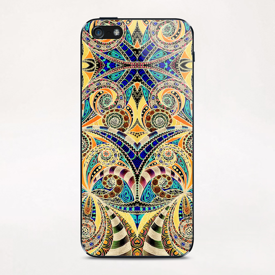 Drawing Floral Zentangle G1 iPhone & iPod Skin by MedusArt