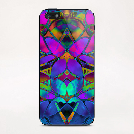 Floral Fractal Art G14 iPhone & iPod Skin by MedusArt