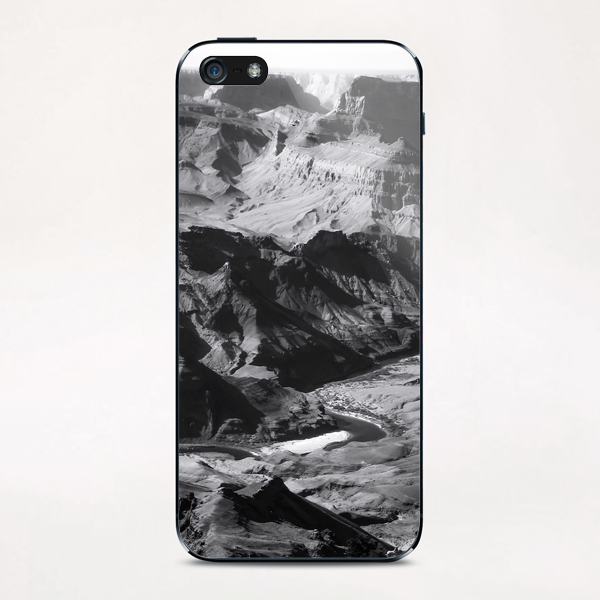 Desert at Grand Canyon national park, USA in black and white iPhone & iPod Skin by Timmy333