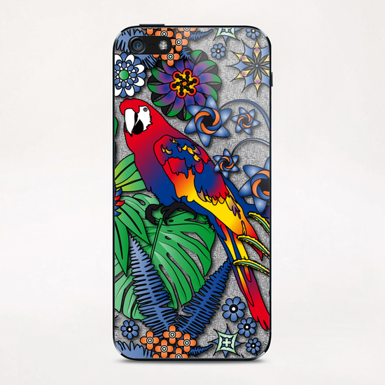 Jungle Flowers iPhone & iPod Skin by vannina