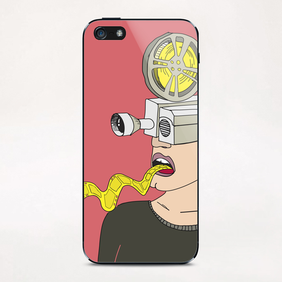 Mister Bobine iPhone & iPod Skin by Yann Tobey