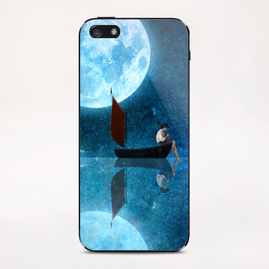 The Moon And Me iPhone & iPod Skin by DVerissimo