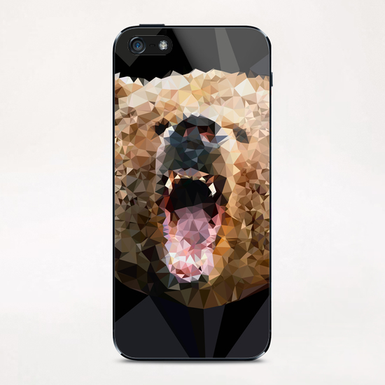 Angry Bear iPhone & iPod Skin by Vic Storia