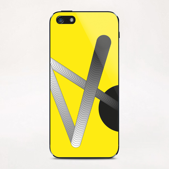 Cinetik black iPhone & iPod Skin by Yann Tobey