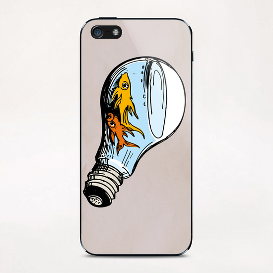 Fishes-Bulb iPhone & iPod Skin by Georgio Fabrello