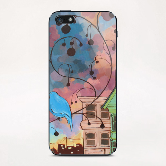 Lone Bird Prophecy iPhone & iPod Skin by Ursula X Young