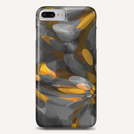 yellow and black bubble abstract texture background Phone Case by Timmy333