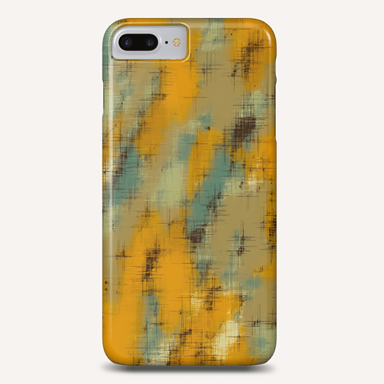 painting texture abstract background in brown and green Phone Case by Timmy333