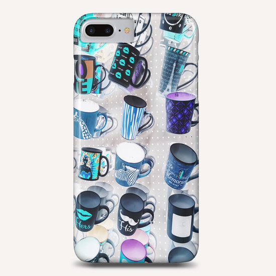 colorful mugs hanging on the white wall Phone Case by Timmy333