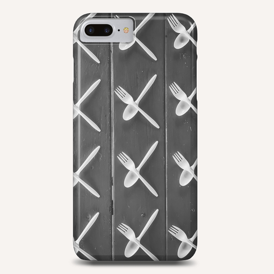 plastic forks and plastic spoons in black and white Phone Case by Timmy333