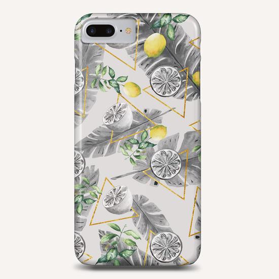 Pattern triangles with lemons Phone Case by mmartabc