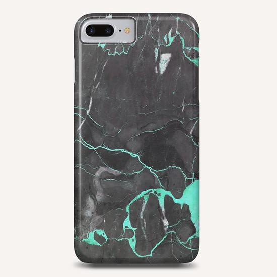 Blue and Grey Marble Phone Case by cafelab