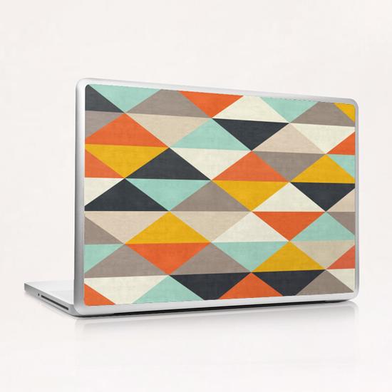 Geometric and colorful chevron Laptop & iPad Skin by Vitor Costa