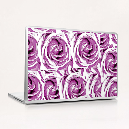 closeup pink rose texture pattern abstract background Laptop & iPad Skin by Timmy333