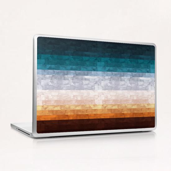 Minimalist landscape watercolor Laptop & iPad Skin by Vitor Costa