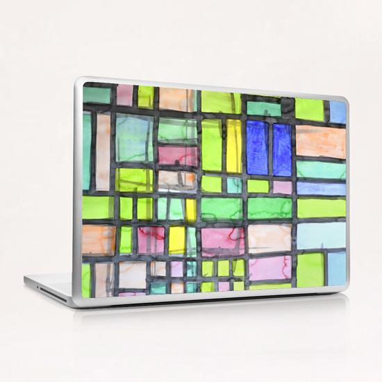 Homage to Mondrian Laptop & iPad Skin by Heidi Capitaine