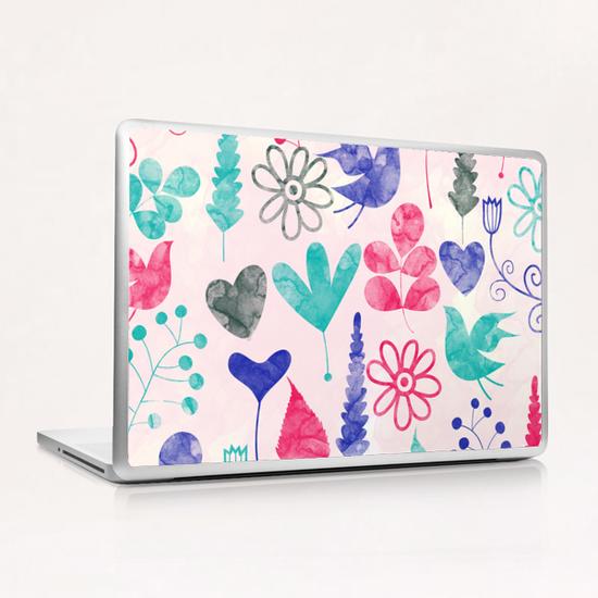 LOVELY FLORAL PATTERN X 0.4 Laptop & iPad Skin by Amir Faysal