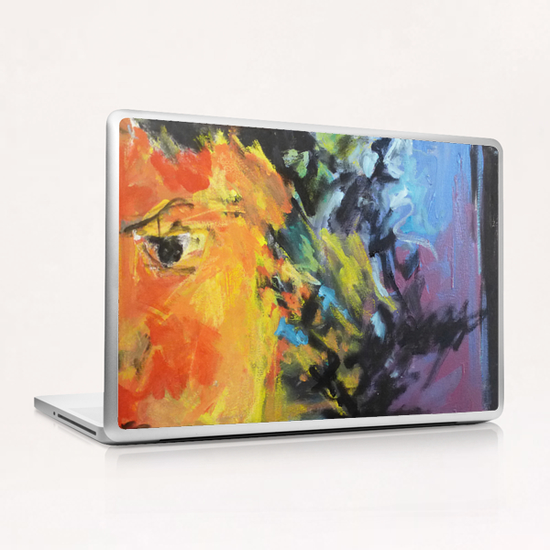 Lion Diptych - Right Laptop & iPad Skin by Georgio Fabrello