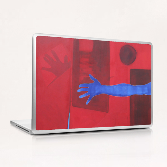 The Blue Hand Laptop & iPad Skin by Pierre-Michael Faure