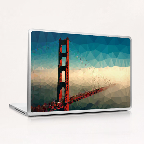 Golden Gate Laptop & iPad Skin by Vic Storia