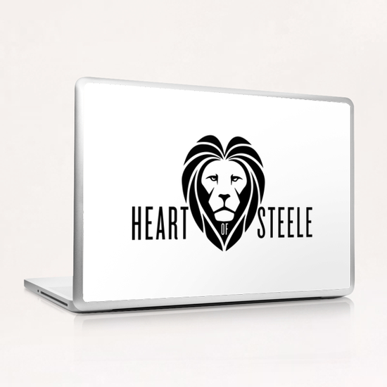 Heart of Steele (Black) Laptop & iPad Skin by bthwing