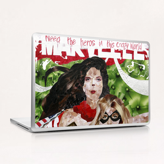 need the heros in this crazy world Laptop & iPad Skin by frayartgrafik