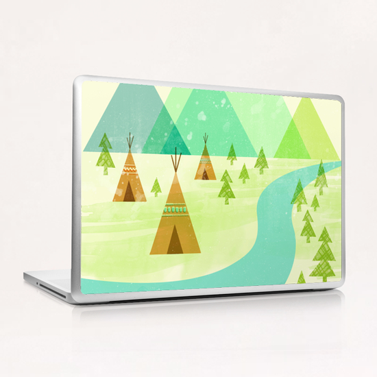 Native Lands Laptop & iPad Skin by Jenny Tiffany