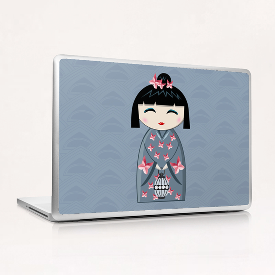 Pink butterfly Laptop & iPad Skin by PIEL Design