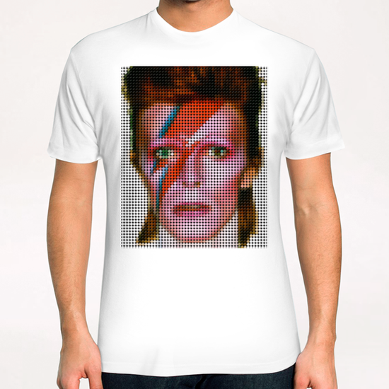 David bowie portrait T-Shirt by Vitor Costa