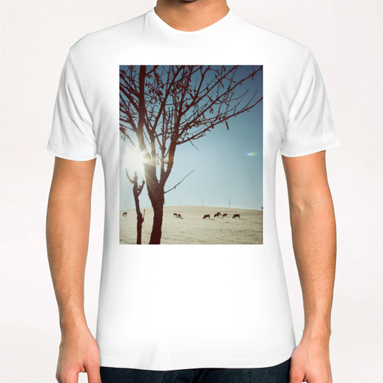 Tree and Cows T-Shirt by Salvatore Russolillo