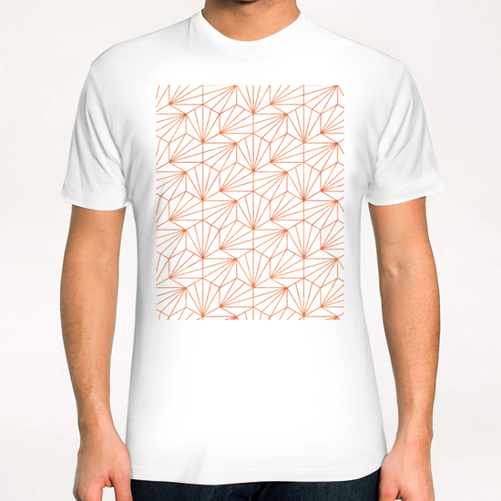 Rose Gold & White T-Shirt by Uma Gokhale