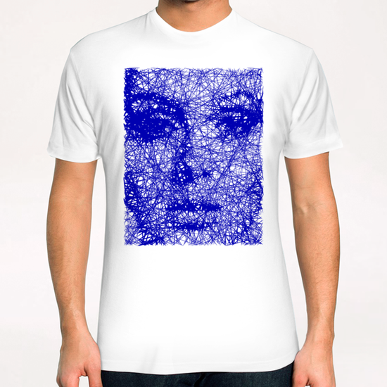 Blue Portray T-Shirt by Vic Storia