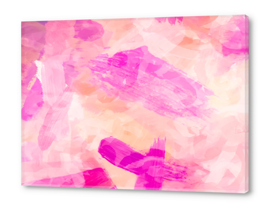 splash painting texture abstract background in pink Acrylic prints by Timmy333