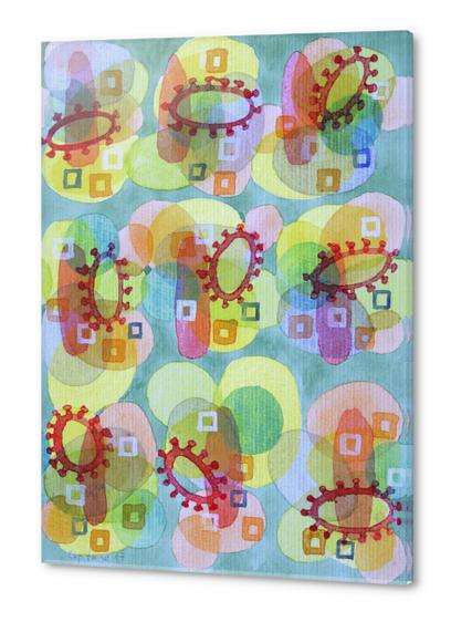 Lovely Pattern with Red Rings  Acrylic prints by Heidi Capitaine