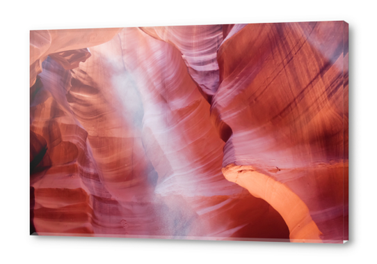 Sunlight in the cave at Antelope Canyon Arizona USA Acrylic prints by Timmy333