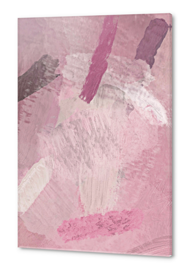 abstract splatter brush stroke painting texture background in pink Acrylic prints by Timmy333