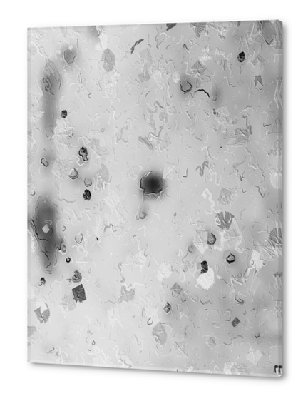 painting texture abstract background in black and white Acrylic prints by Timmy333