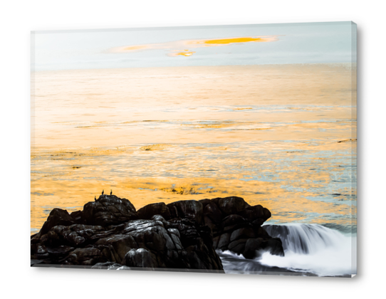 sunset sky with ocean view at Big Sur, highway 1, California, USA Acrylic prints by Timmy333