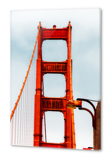 At Golden Gate Bridge with blue foggy sky, San Francisco, USA Acrylic prints by Timmy333