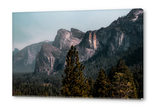 Mountains with blue sky at Yosemite national park California USA Acrylic prints by Timmy333